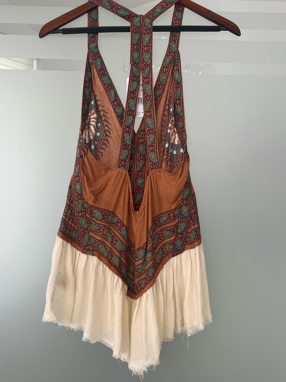 Free People Boho Racer Back Top S - Picture 4 of 7